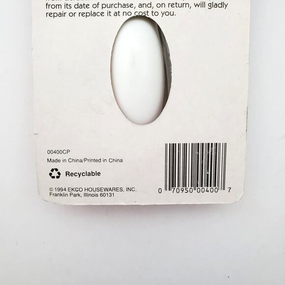 Vtg 1994 EKCO 6 Piece White Plastic Measuring Spoon Set New In Package - Picture 6 of 6